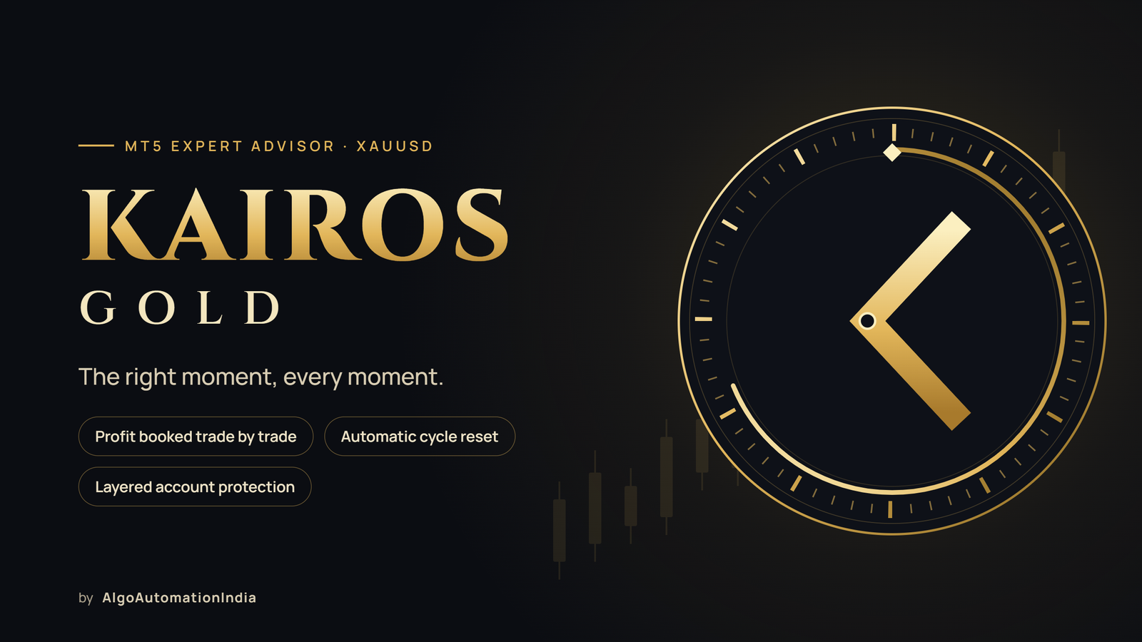 Kairos Gold – Adaptive XAUUSD Expert Advisor (MT5) — Algo Trading Bot